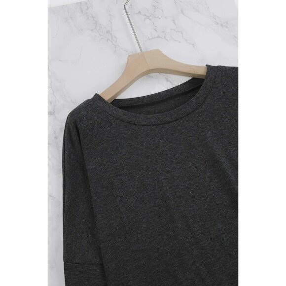 Elevate Your Style: Women's 2 Piece Casual Tracksuit in Dark Grey - Size Large - Picture 6 of 7